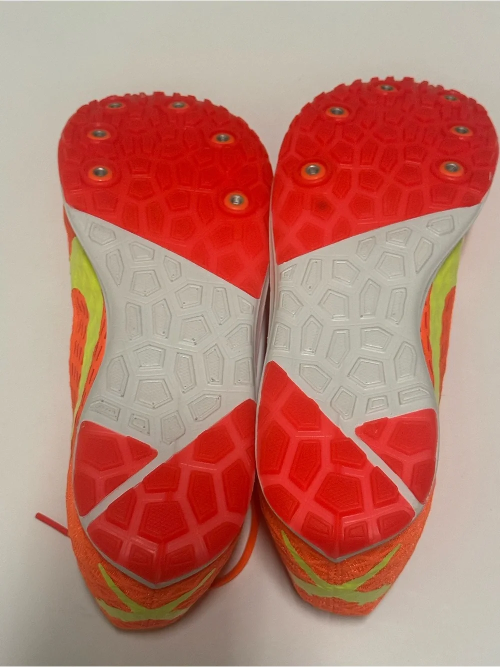 Nike Zoom Rival XC 5 MENS Total Orange Volt track shoes No Cleats Size 12 NWOB